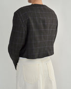 Frame Blazer - Checkred Purple (M)