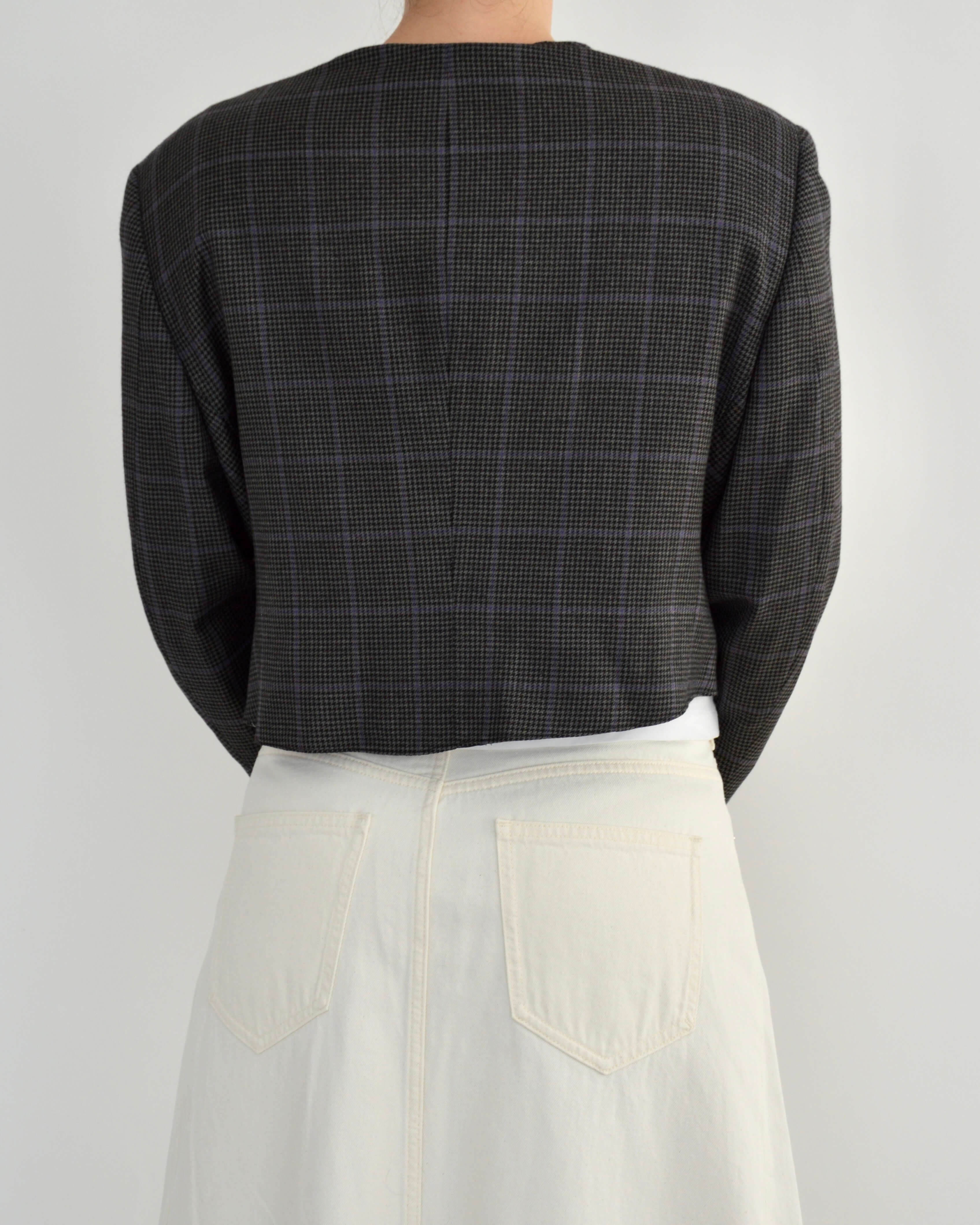 Frame Blazer - Checkred Purple (M)