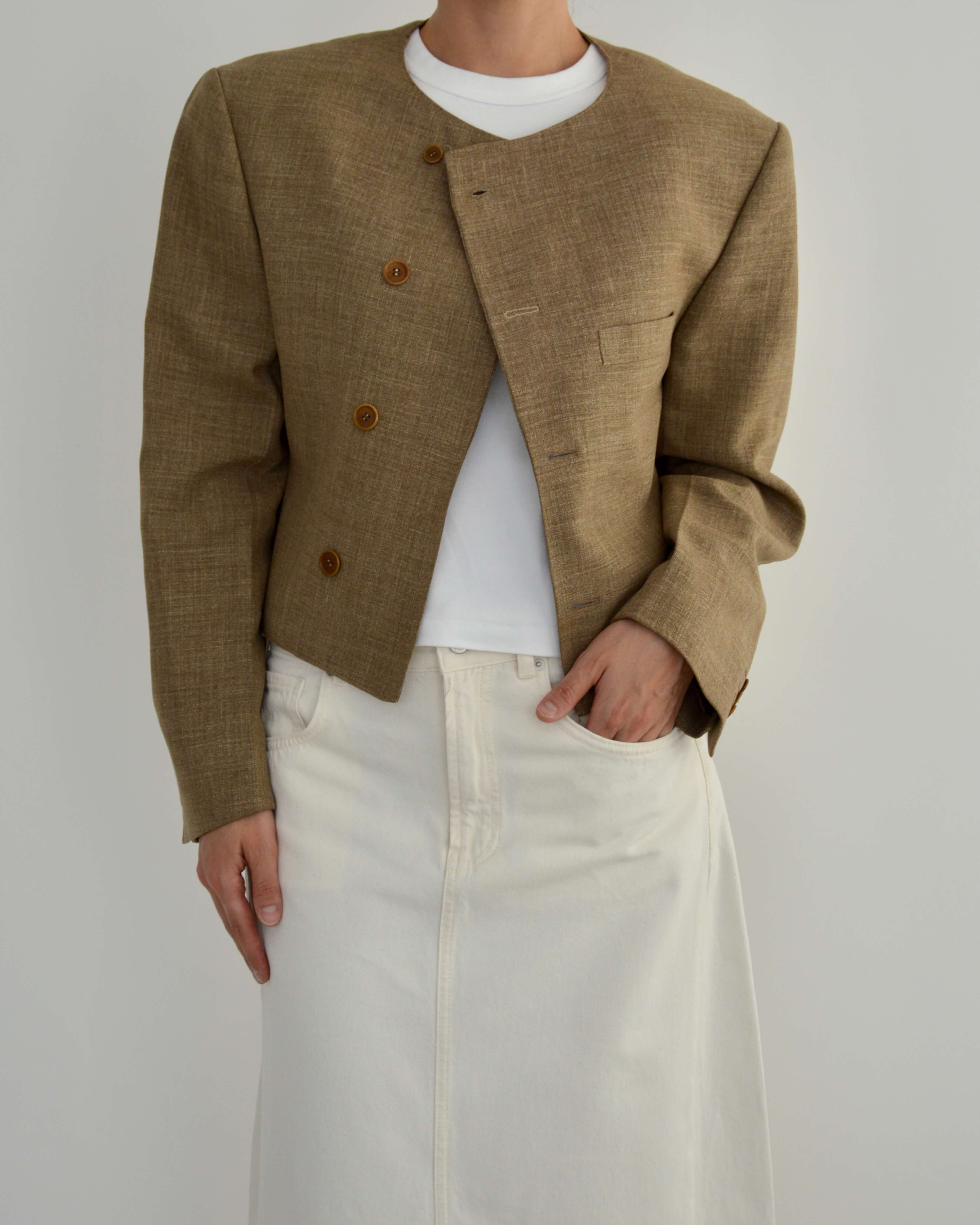 Frame Blazer - Beige (L)