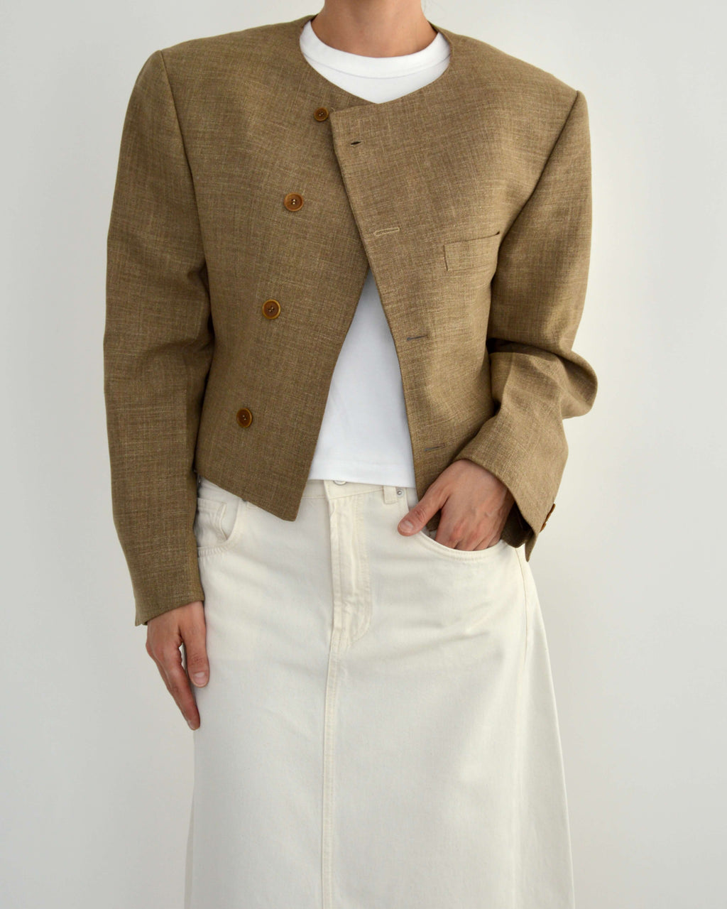 Frame Blazer - Beige (L)