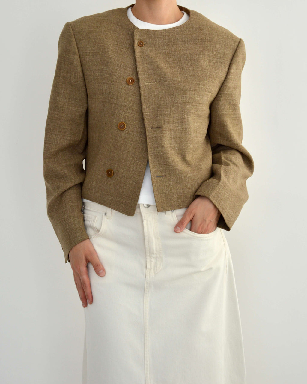 Frame Blazer - Beige (L)