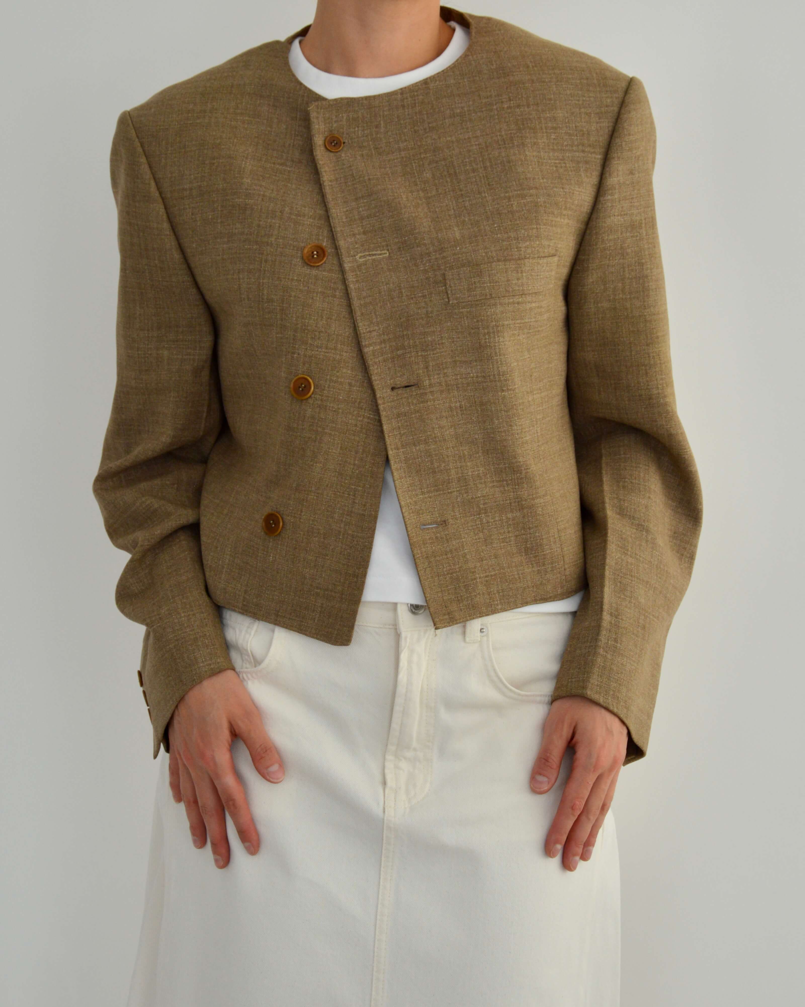 Frame Blazer - Beige (L)