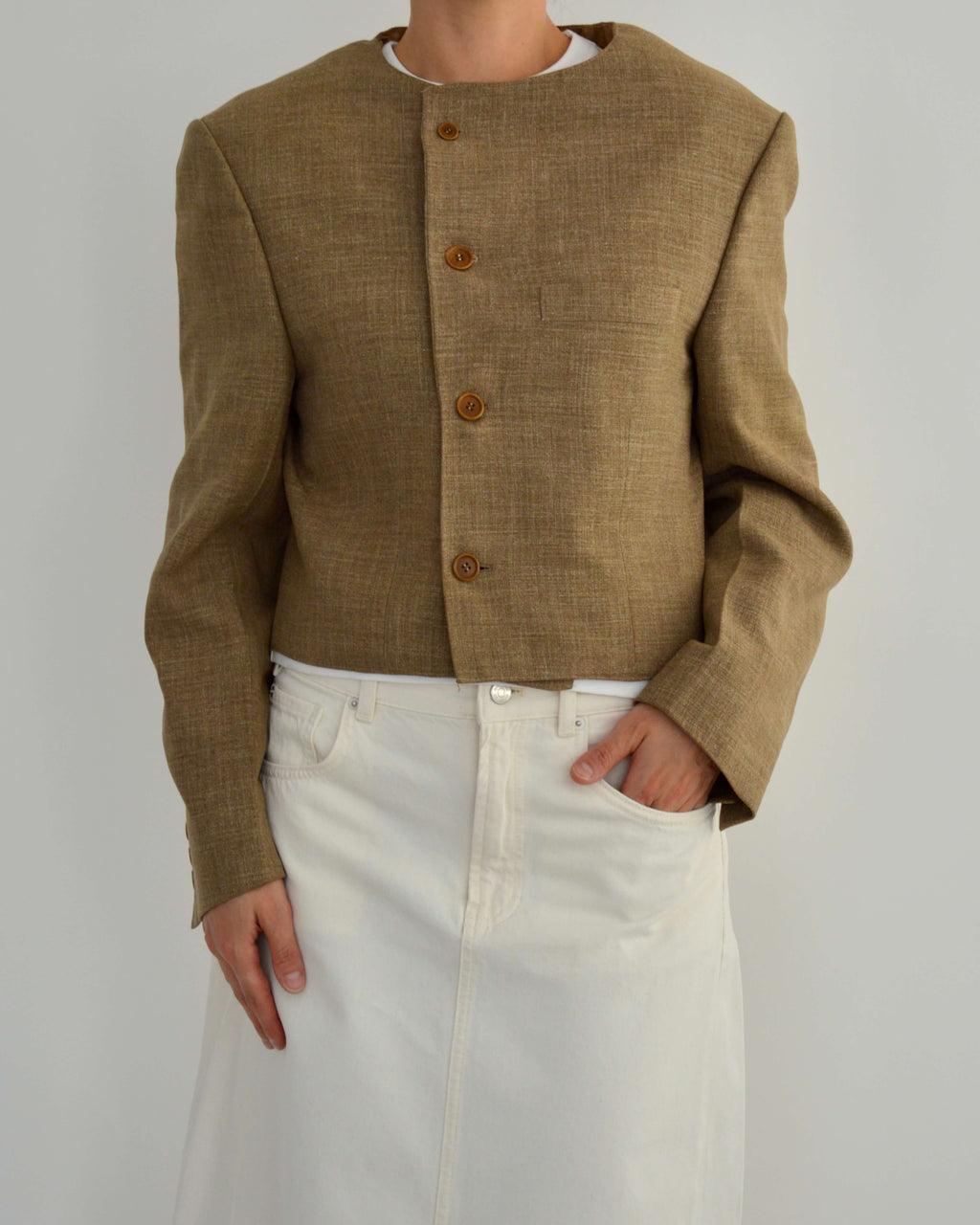 Frame Blazer - Beige (L)