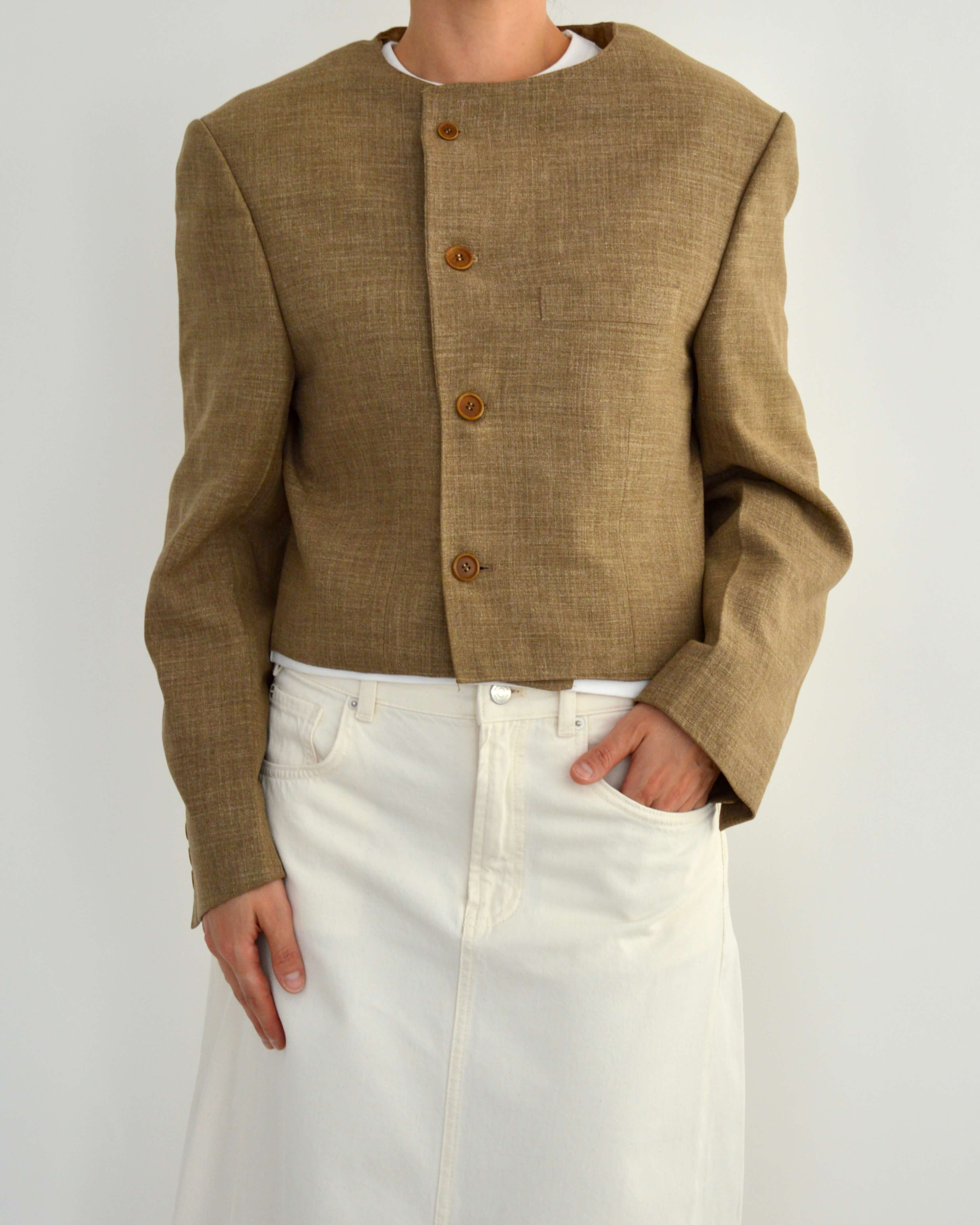 Frame Blazer - Beige (L)