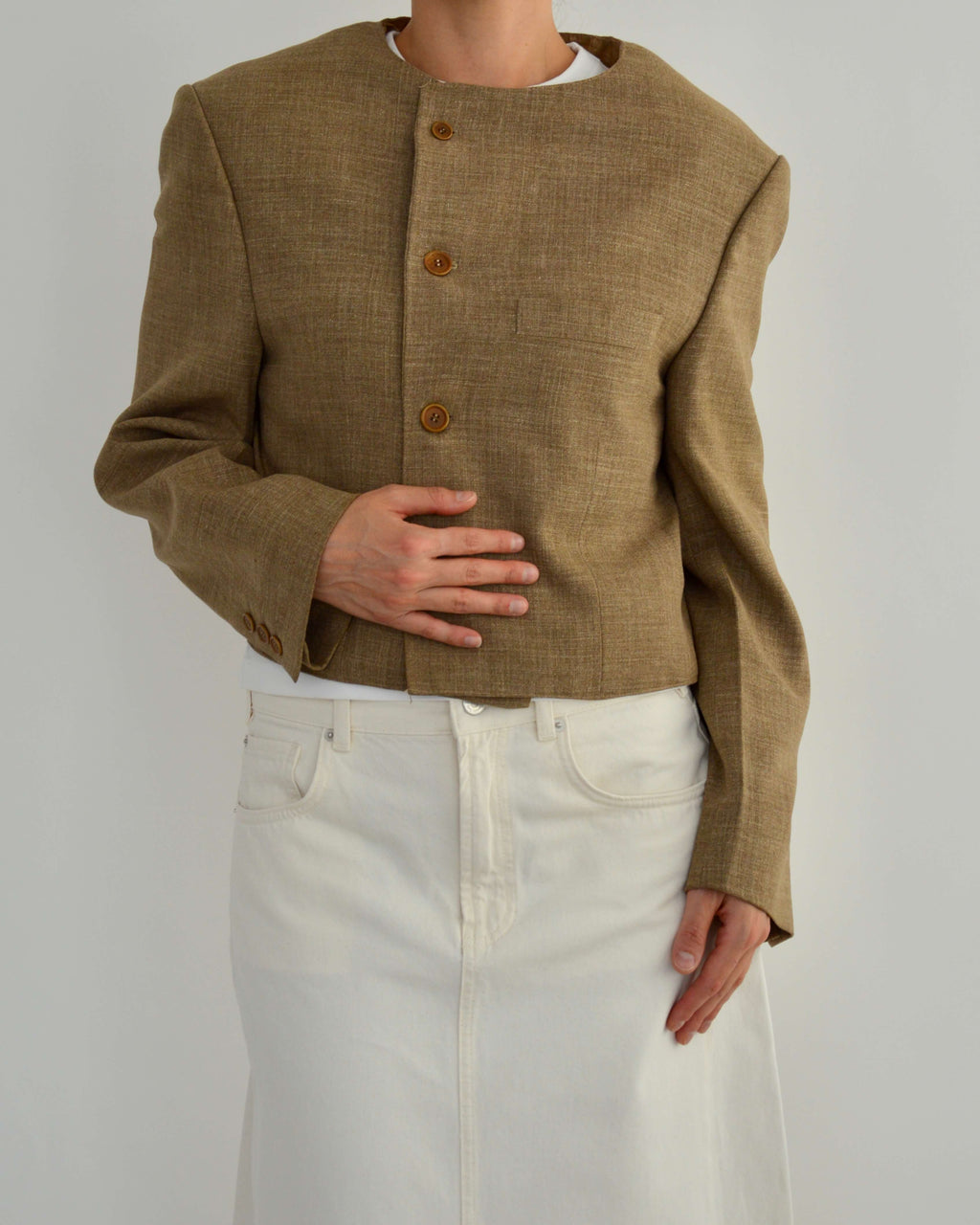 Frame Blazer - Beige (L)