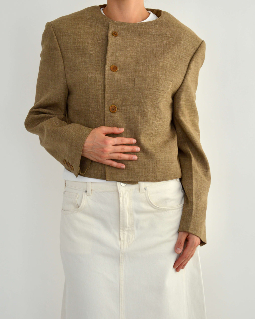 Frame Blazer - Beige (L)
