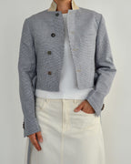 Vegan Tied-up Blazer - Summery Blue (XS)