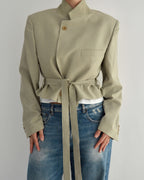 Tied-up Blazer - Light Beige (M)