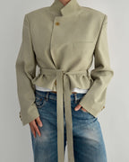 Tied-up Blazer - Light Beige (M)