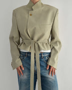 Tied-up Blazer - Light Beige (M)