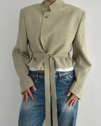 Tied-up Blazer - Light Beige (M)
