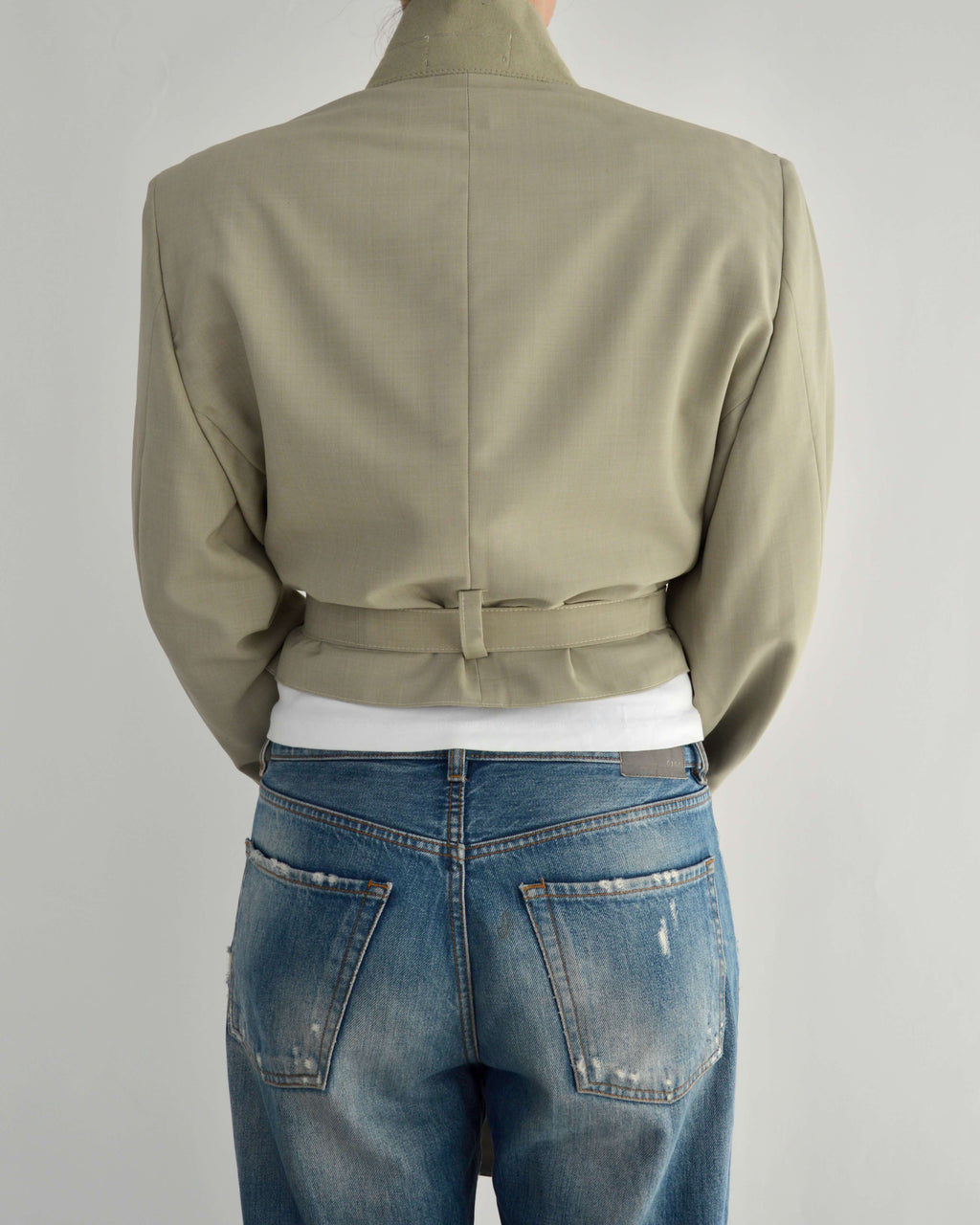 Tied-up Blazer - Light Beige (M)