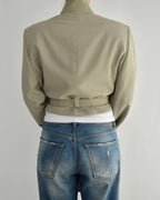 Tied-up Blazer - Light Beige (M)