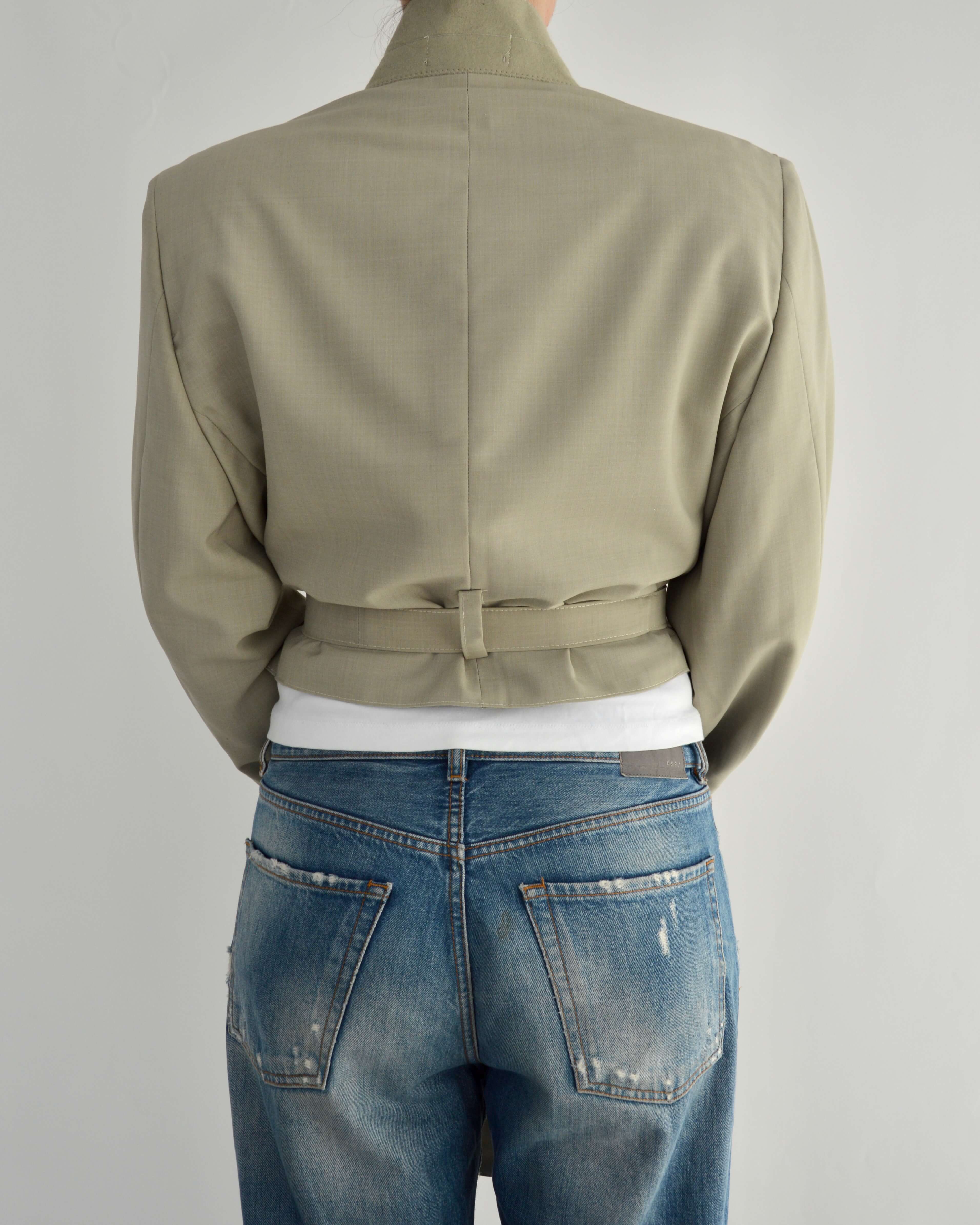 Tied-up Blazer - Light Beige (M)