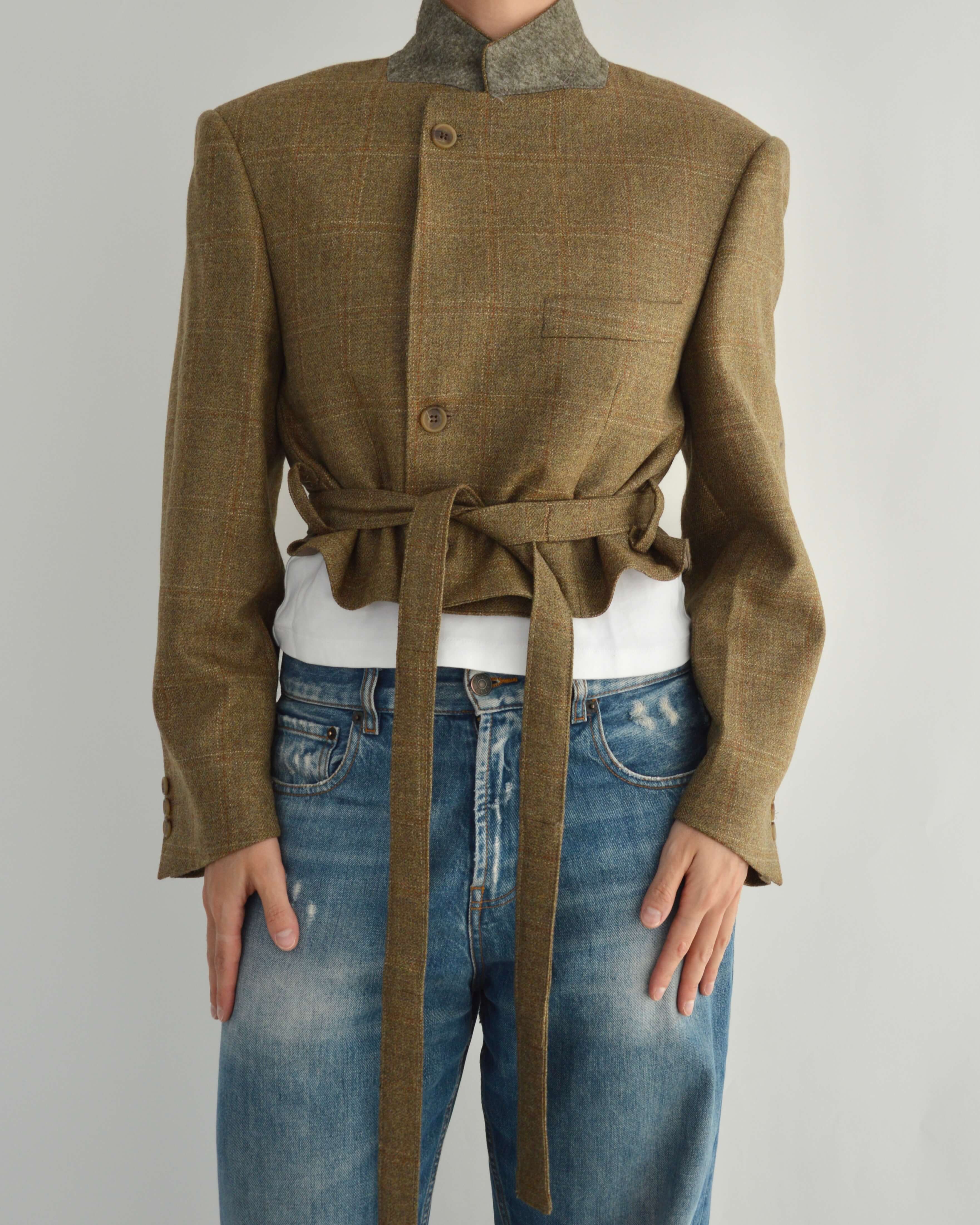 Tied-up Blazer - Oatmeal
