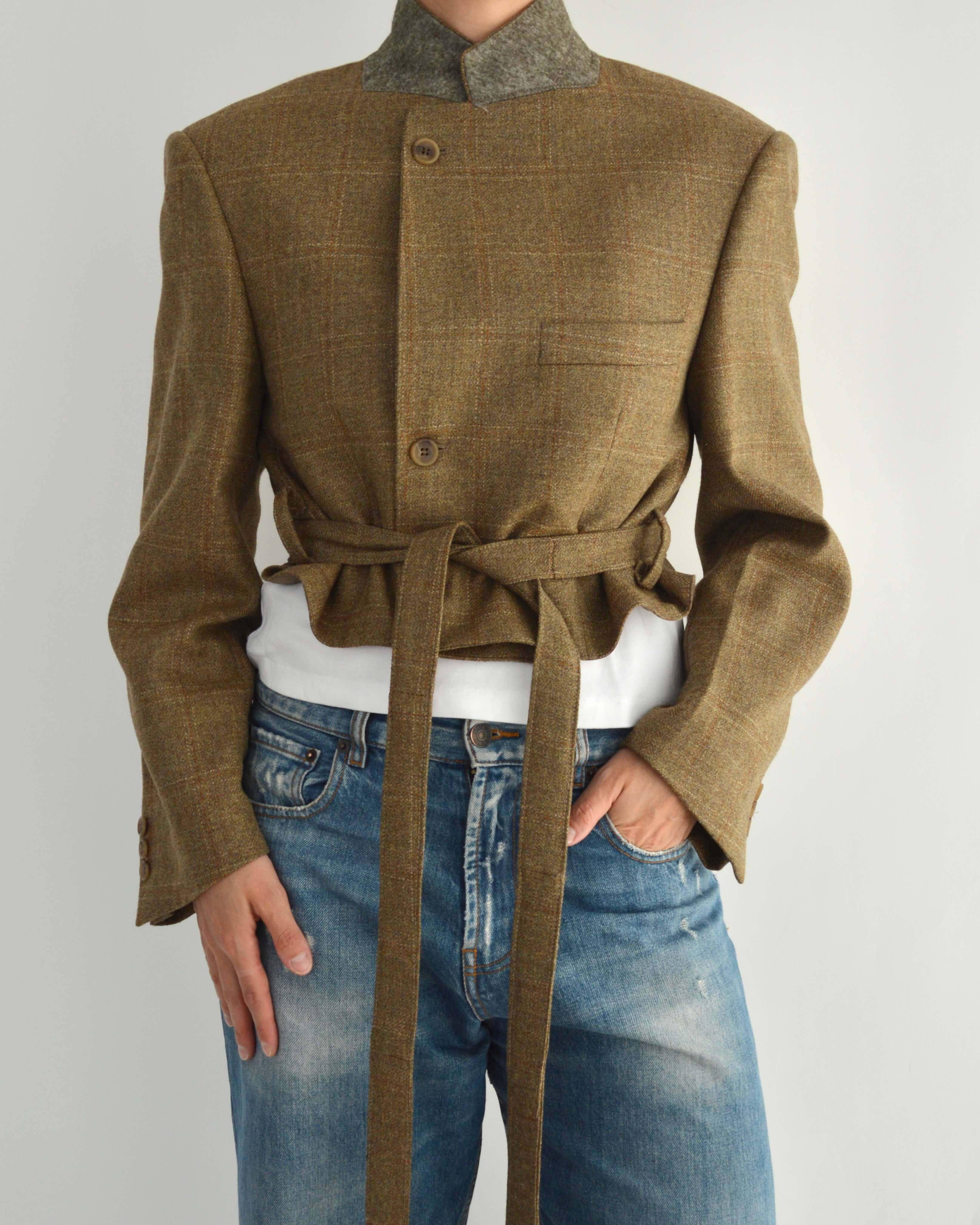 Tied-up Blazer - Oatmeal