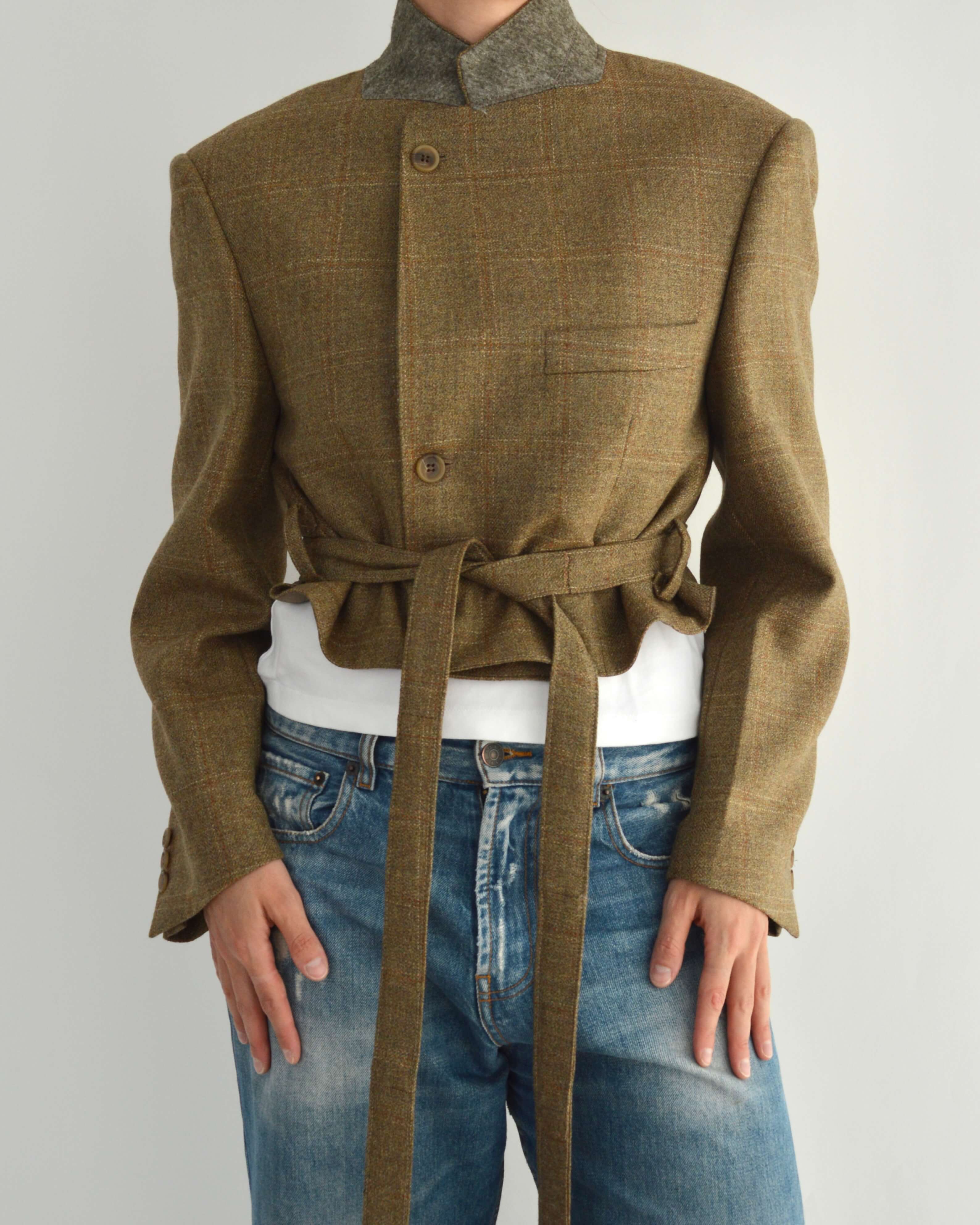 Tied-up Blazer - Oatmeal