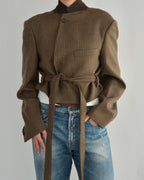 Tied-up Blazer - Chocolate