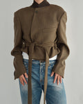 Tied-up Blazer - Chocolate