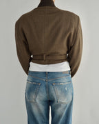 Tied-up Blazer - Chocolate