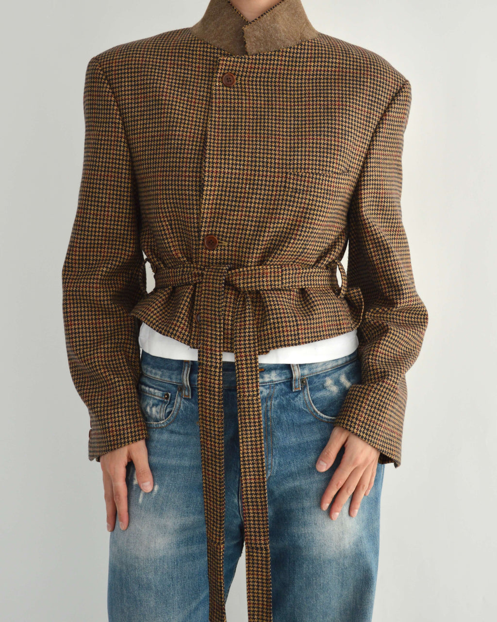 Tied-up Blazer - Textured Fall