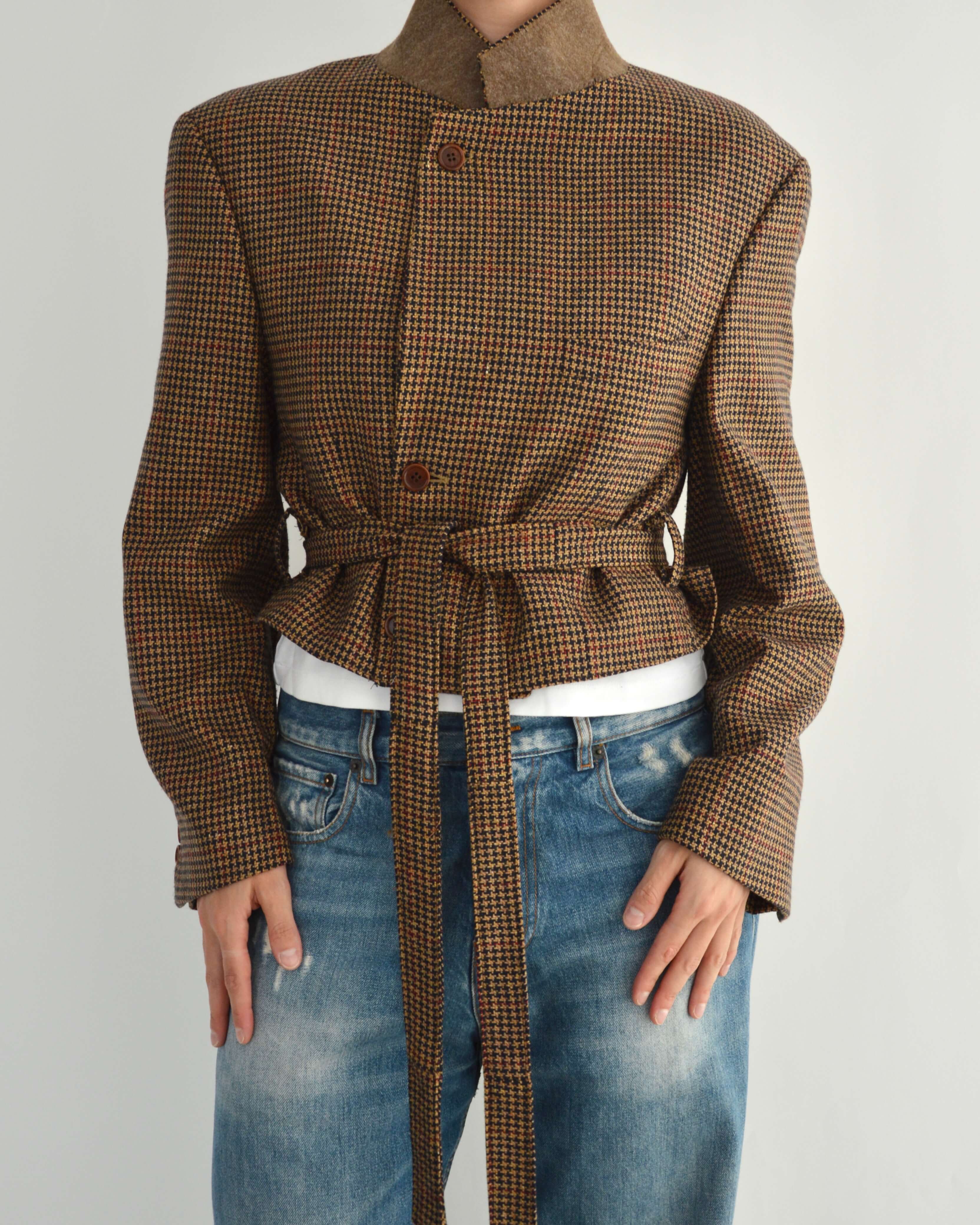 Tied-up Blazer - Textured Fall