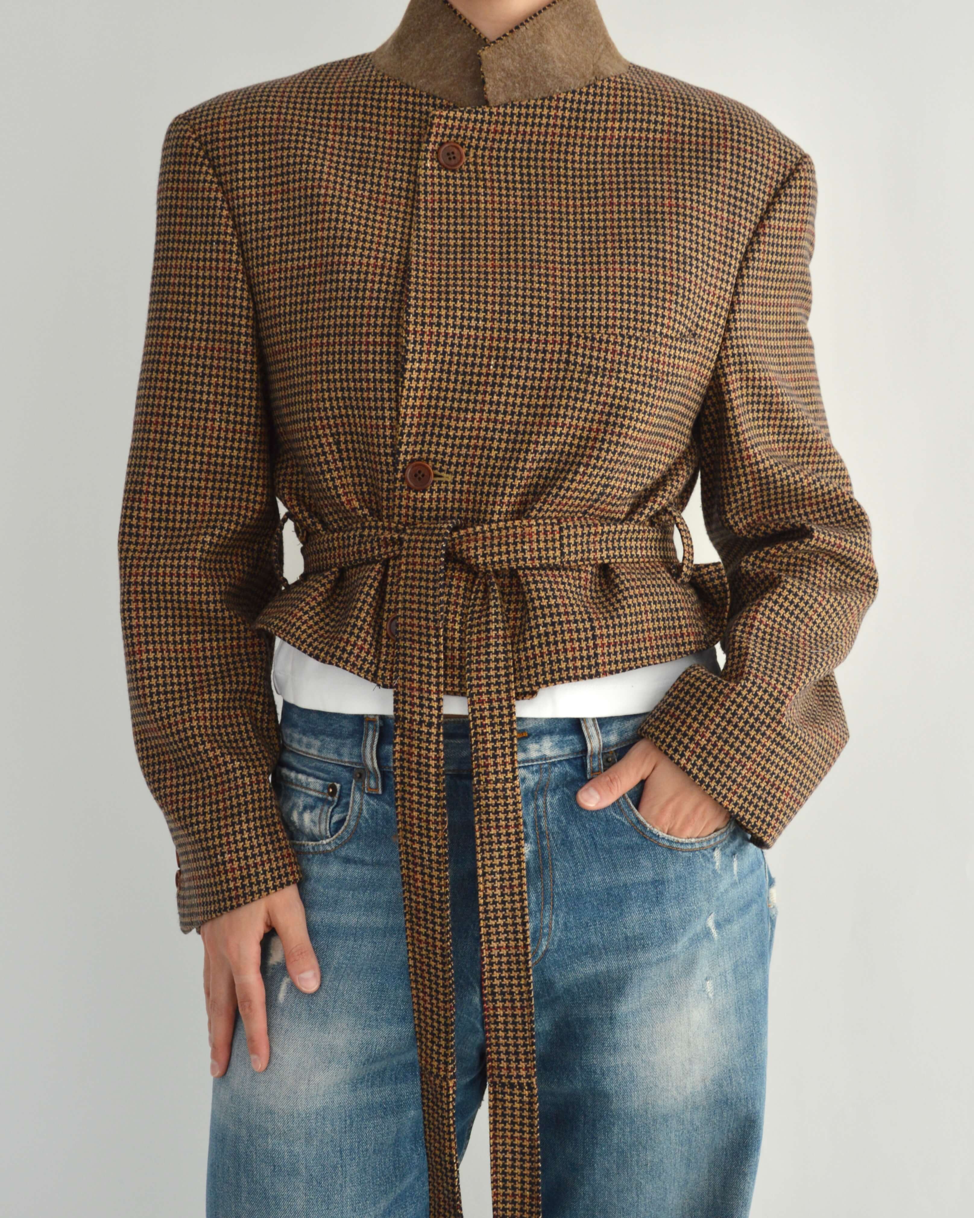 Tied-up Blazer - Textured Fall