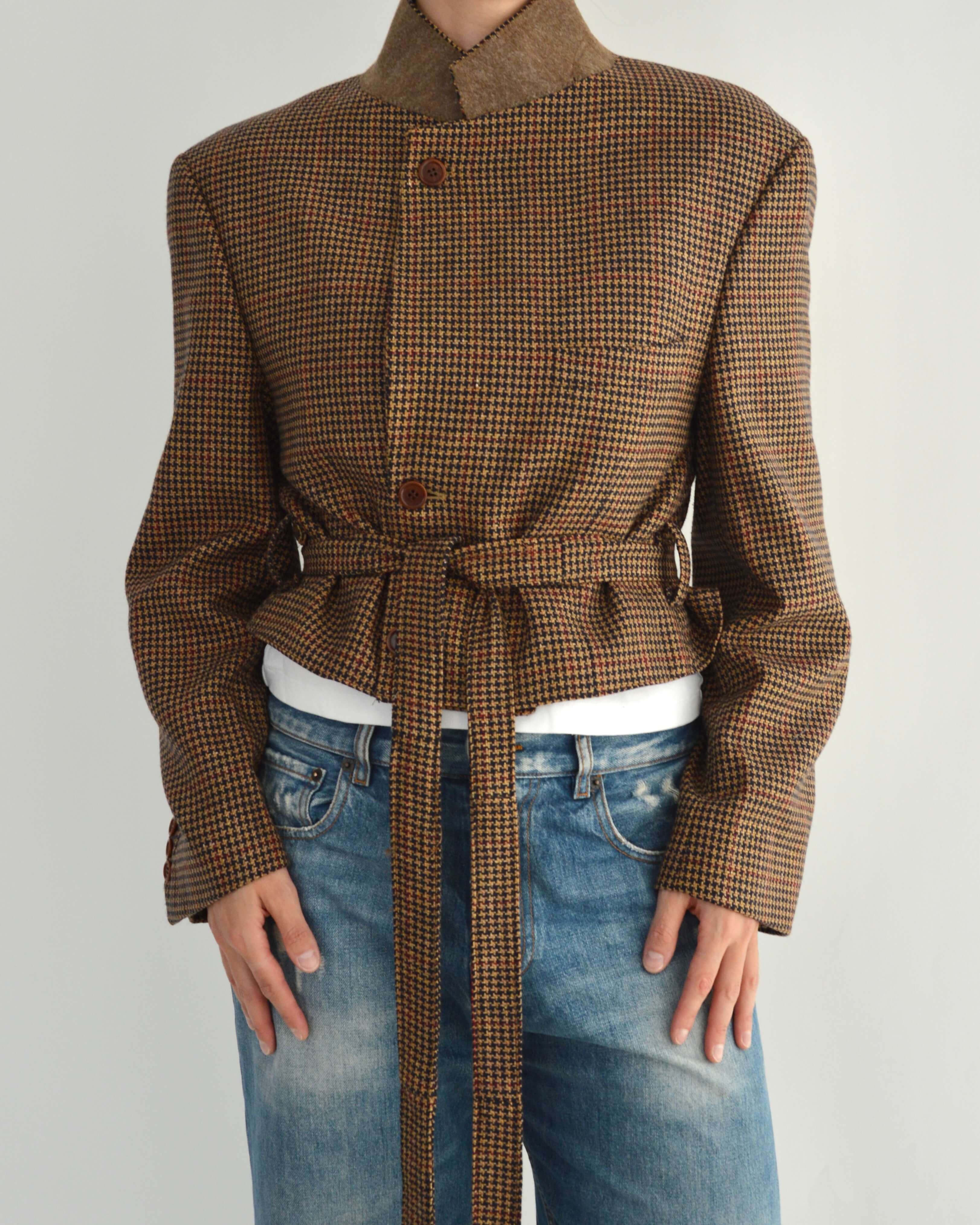 Tied-up Blazer - Textured Fall