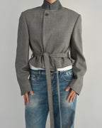 Tied-up Blazer - Business Grey