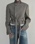 Tied-up Blazer - Business Grey