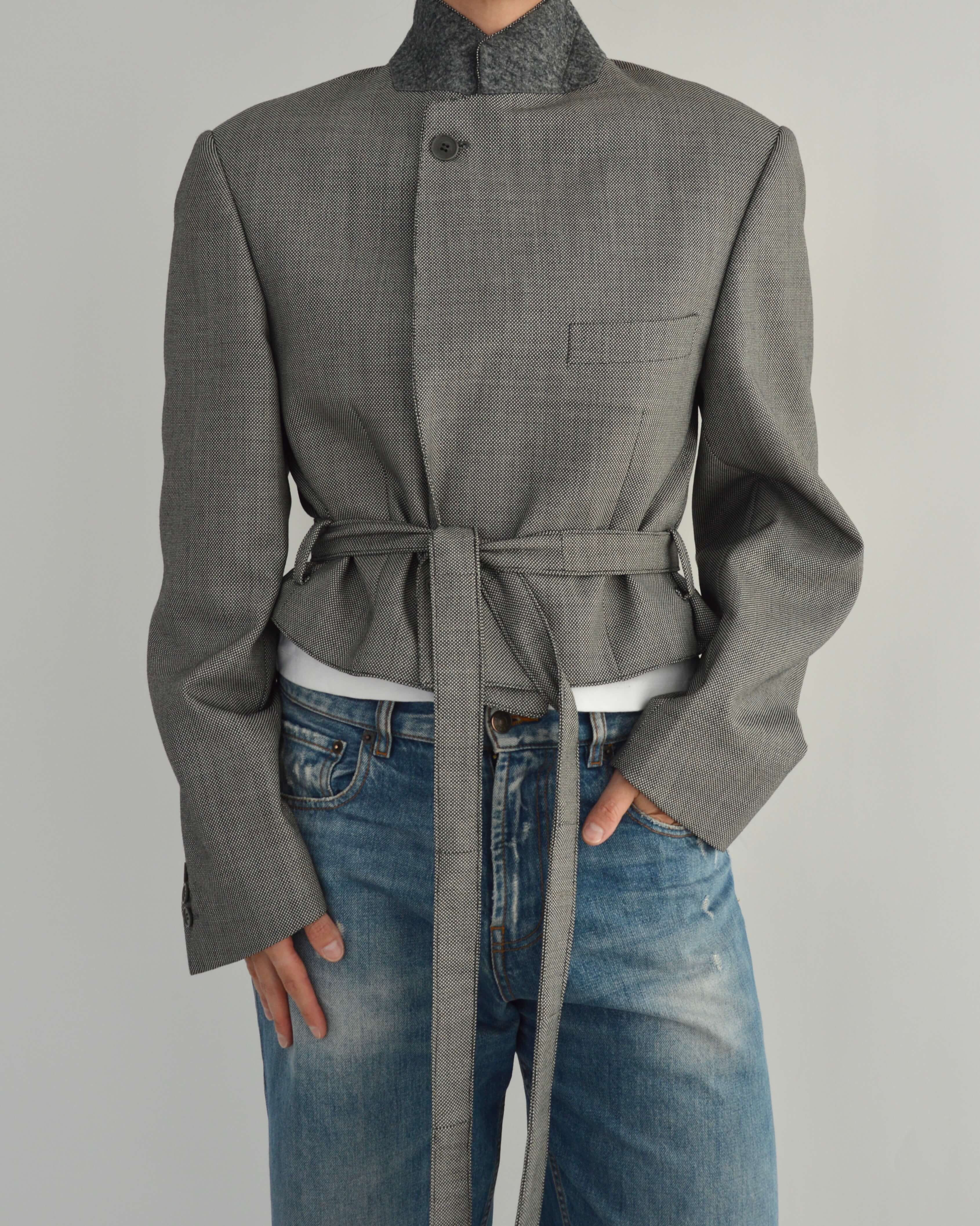 Tied-up Blazer - Business Grey