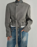 Tied-up Blazer - Business Grey