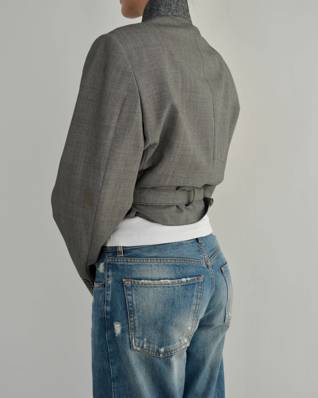 Tied-up Blazer - Business Grey