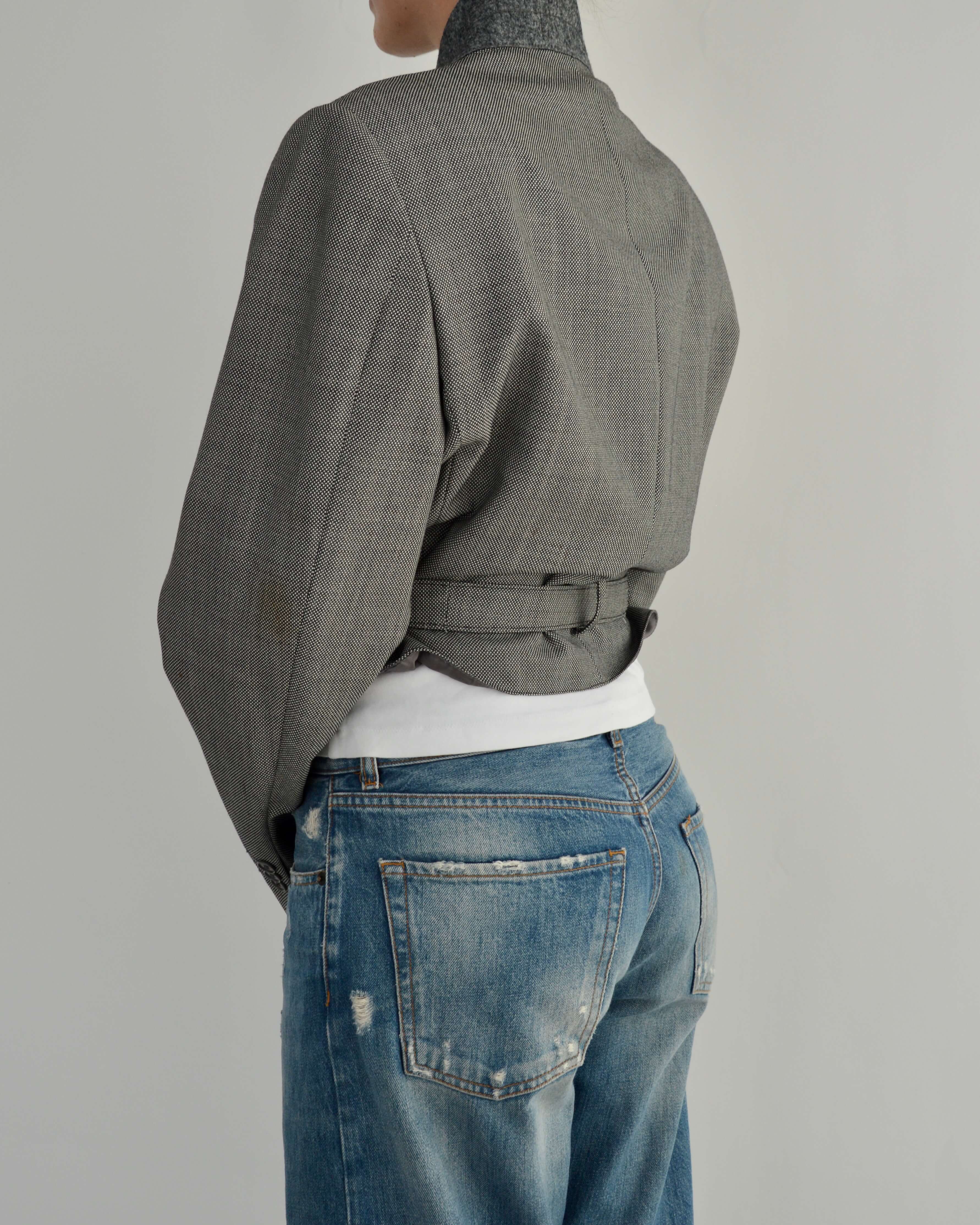 Tied-up Blazer - Business Grey