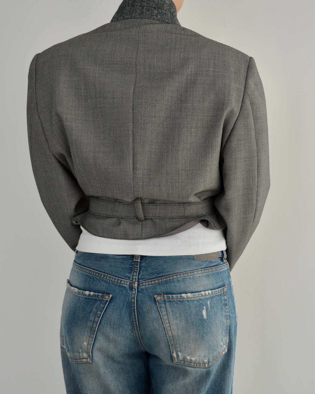 Tied-up Blazer - Business Grey