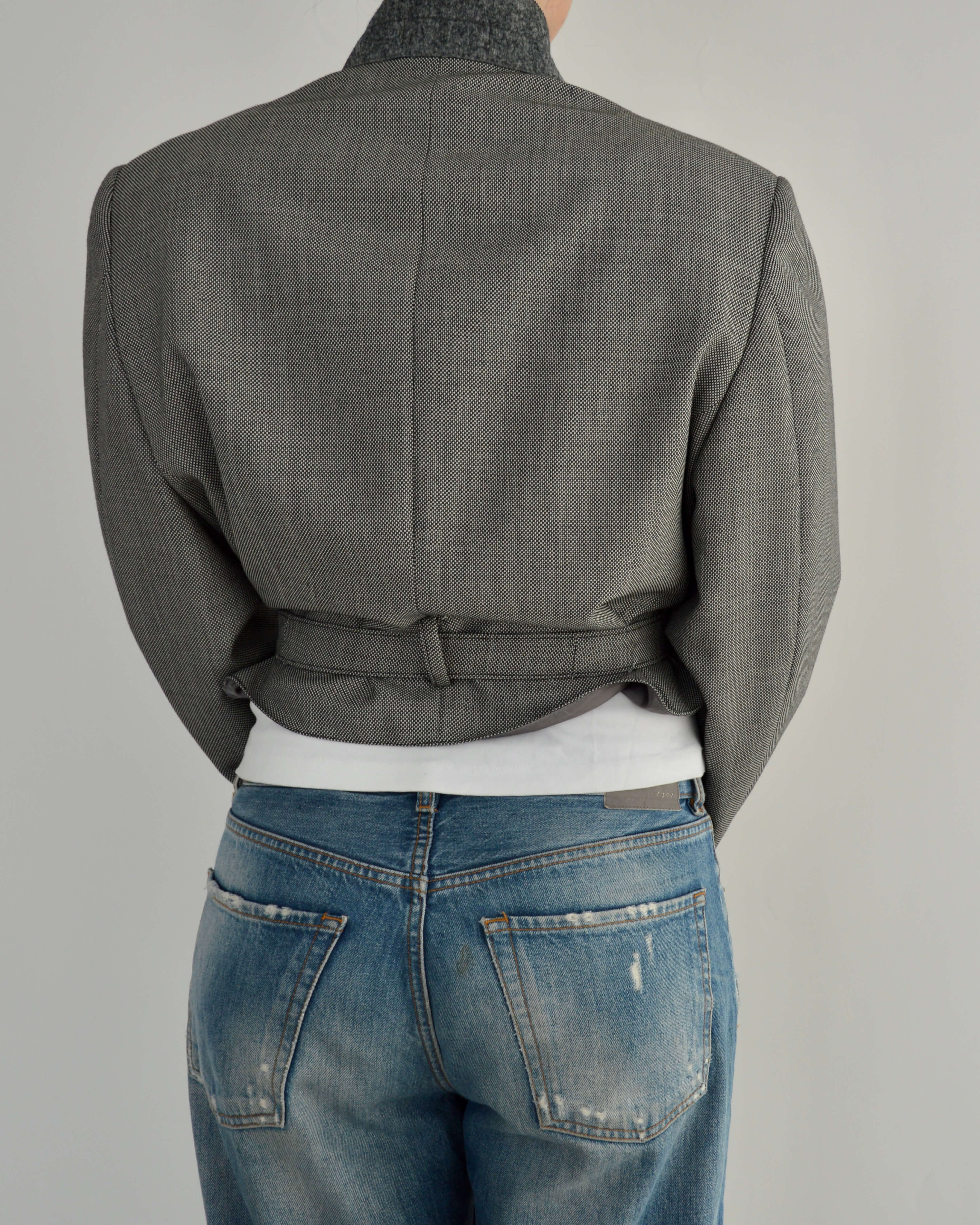 Tied-up Blazer - Business Grey