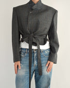 Tied-up Blazer - Darker Grey