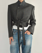 Tied-up Blazer - Darker Grey