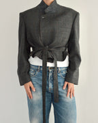 Tied-up Blazer - Darker Grey