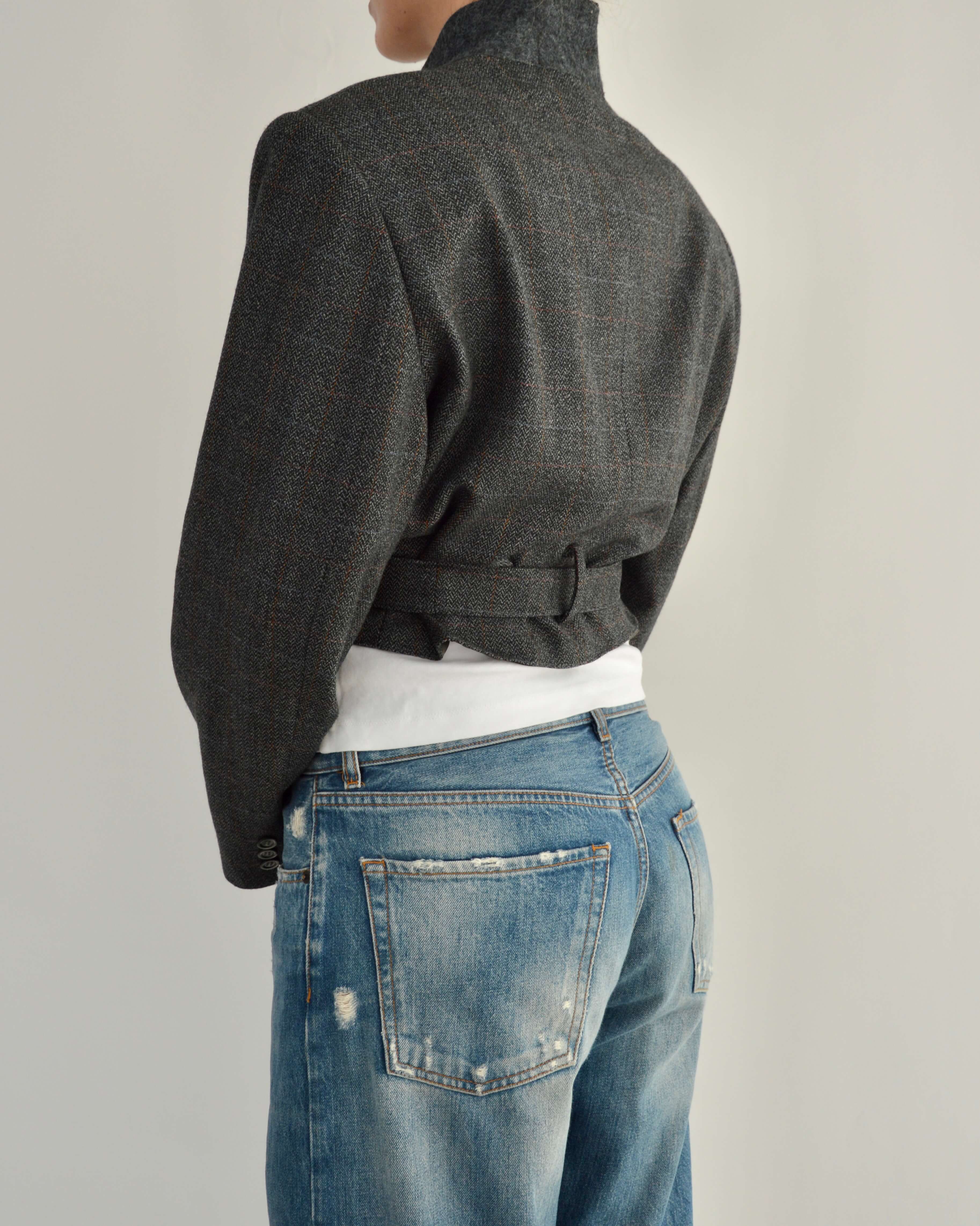 Tied-up Blazer - Darker Grey
