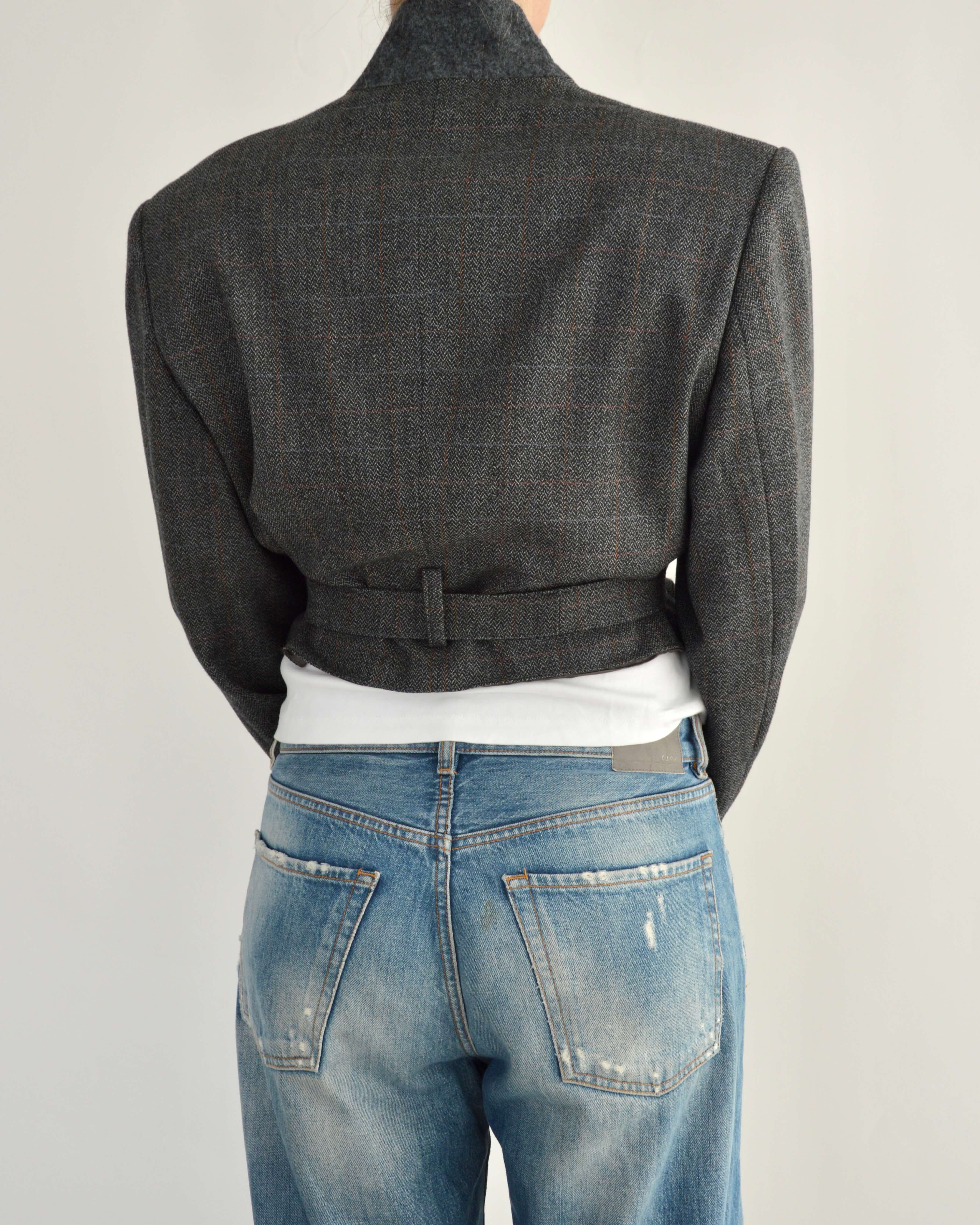 Tied-up Blazer - Darker Grey