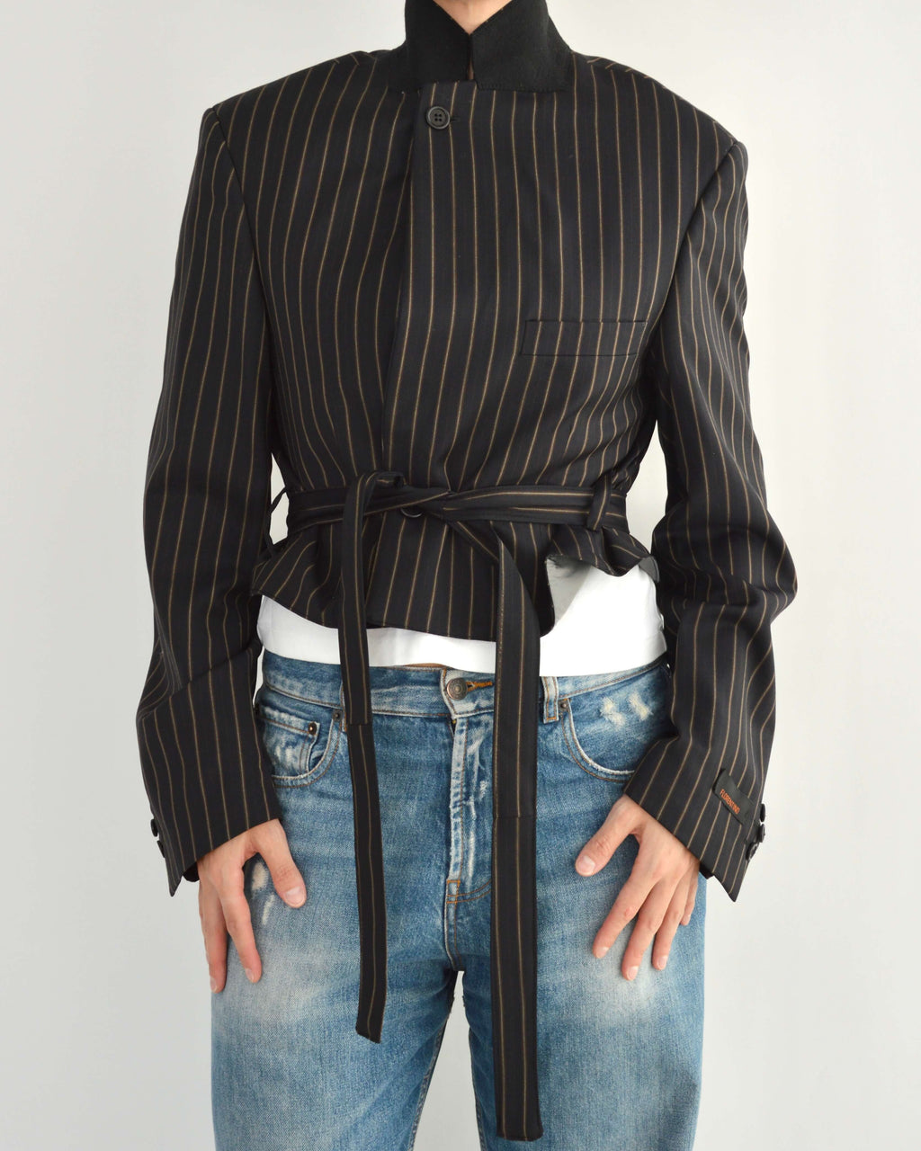 Tied-up Blazer - Fine Black