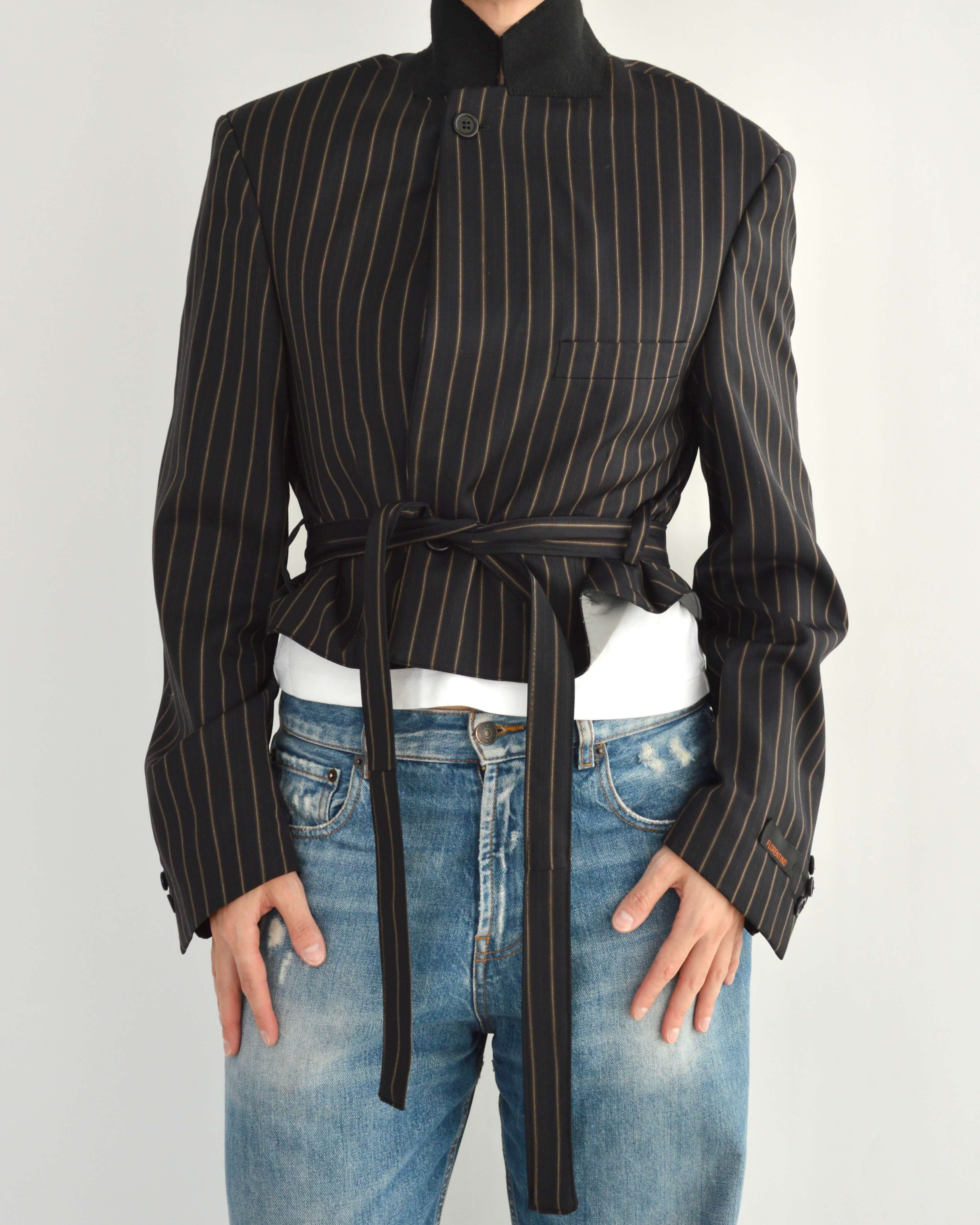 Tied-up Blazer - Fine Black