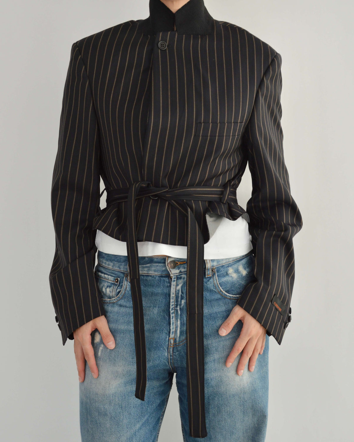 Tied-up Blazer - Fine Dark Navy (S)