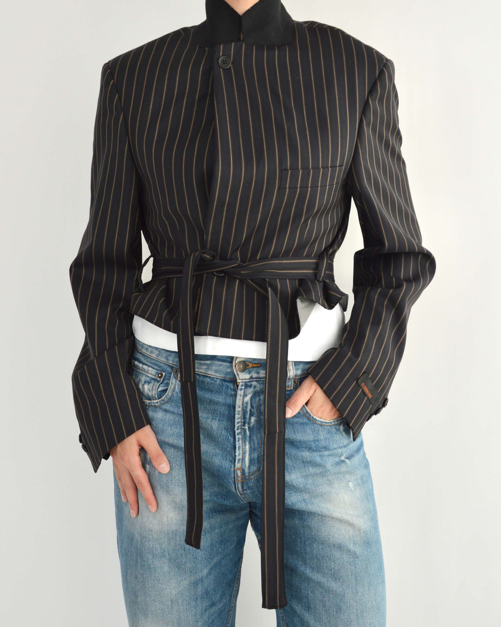 Tied-up Blazer - Fine Black