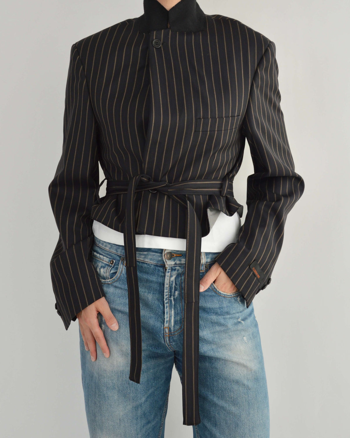 Tied-up Blazer - Fine Dark Navy (S)
