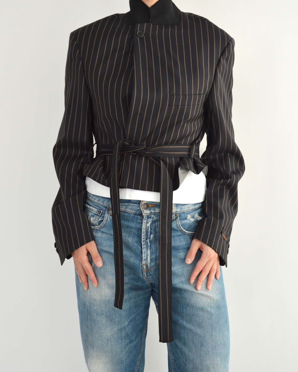 Tied-up Blazer - Fine Black