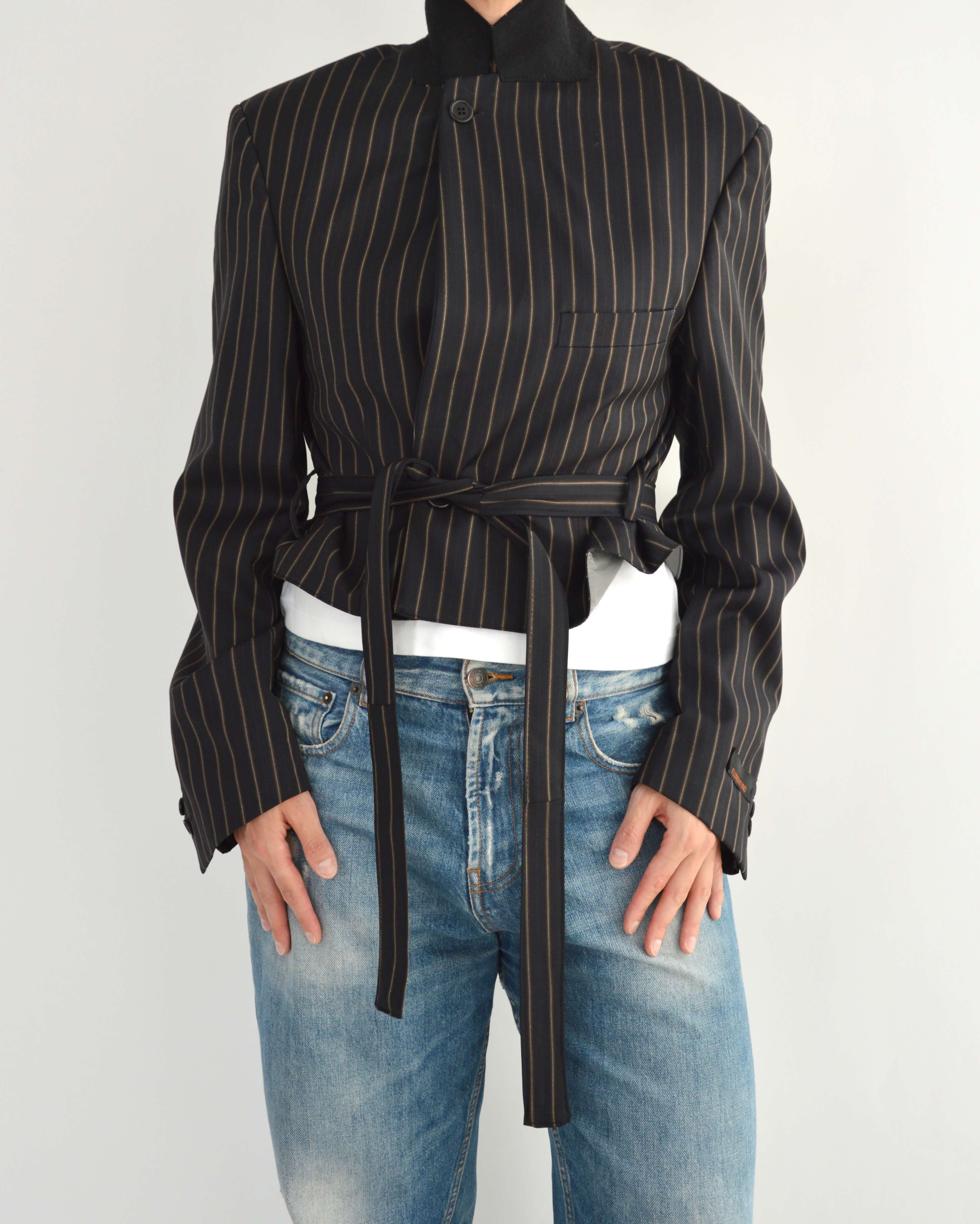 Tied-up Blazer - Fine Black