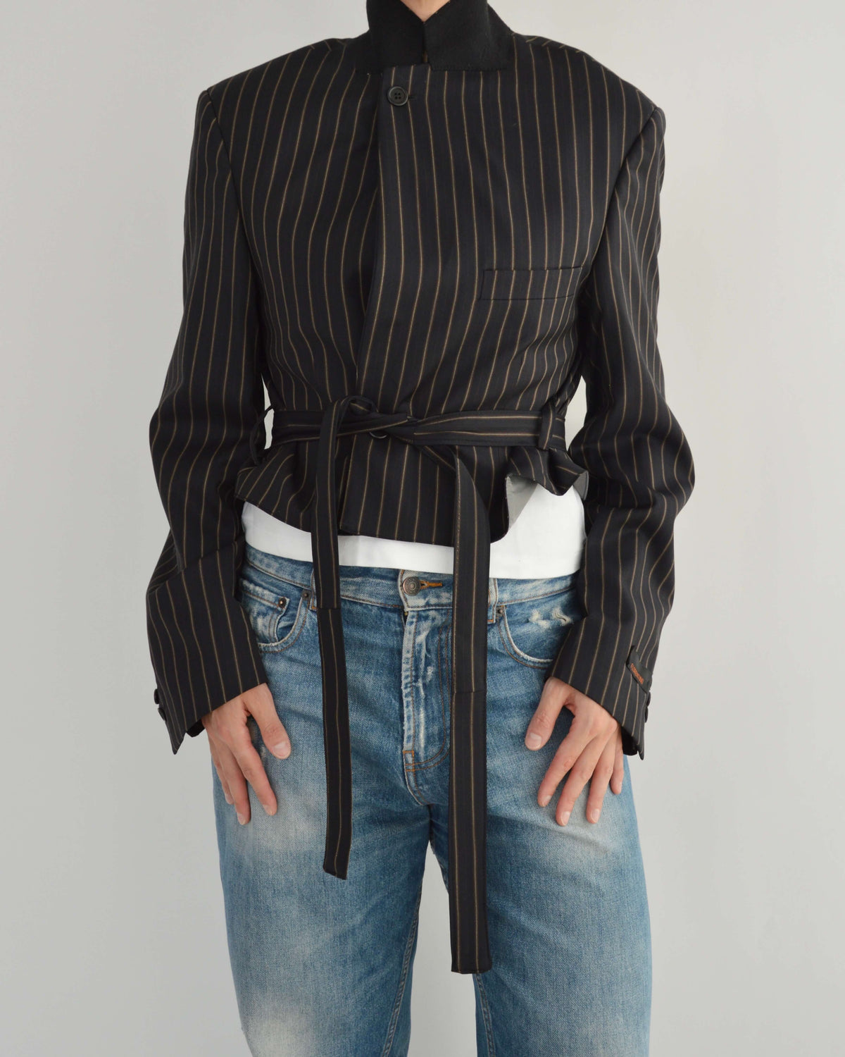 Tied-up Blazer - Fine Dark Navy (S)