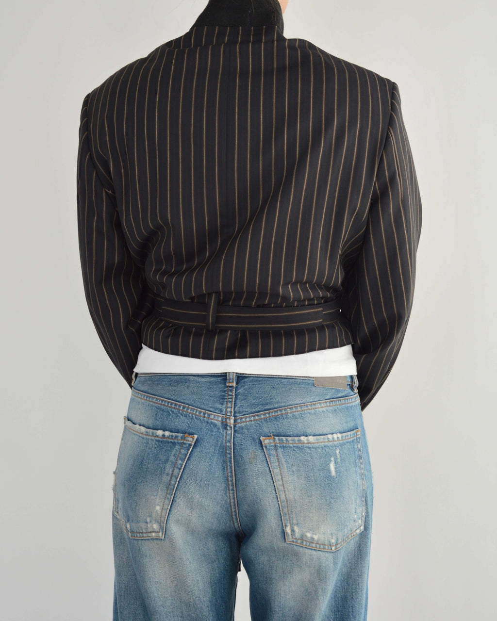 Tied-up Blazer in Fine Dark Navy, view 7